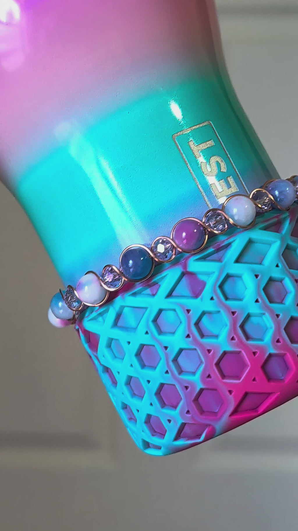Cotton Candy Bottle Bracelet