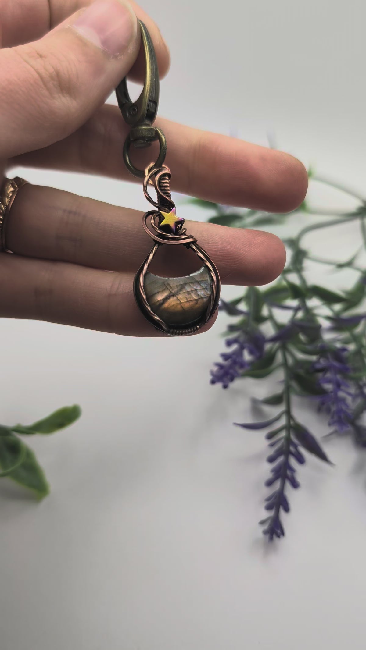 Starry Labradorite Dangle