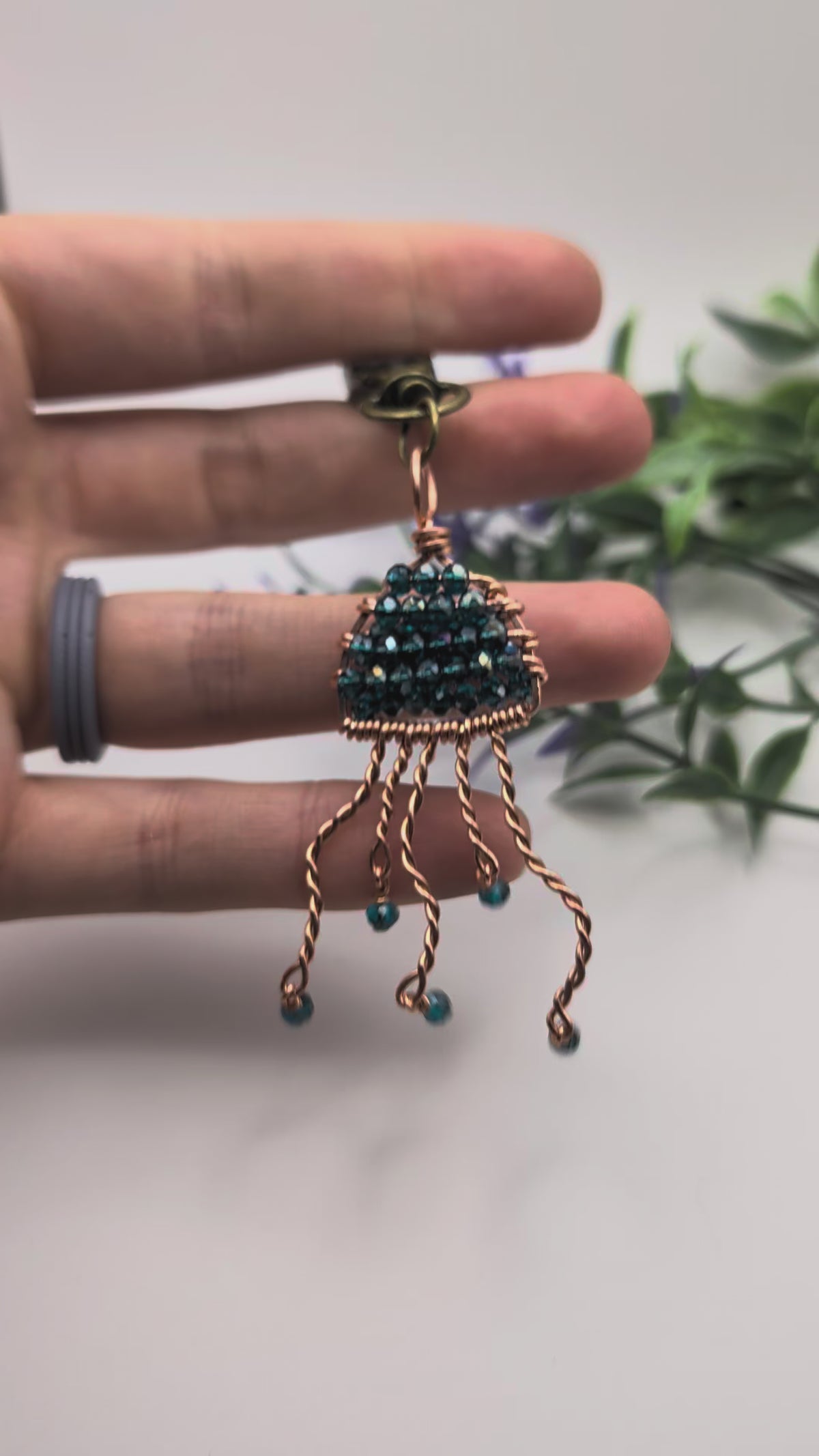 Blue Jellyfish Dangle