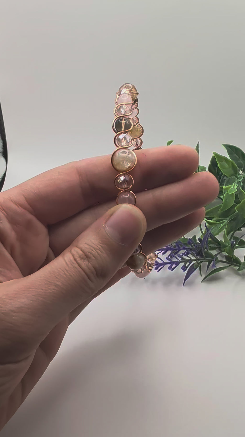 Fire Quartz Bottle Bracelet