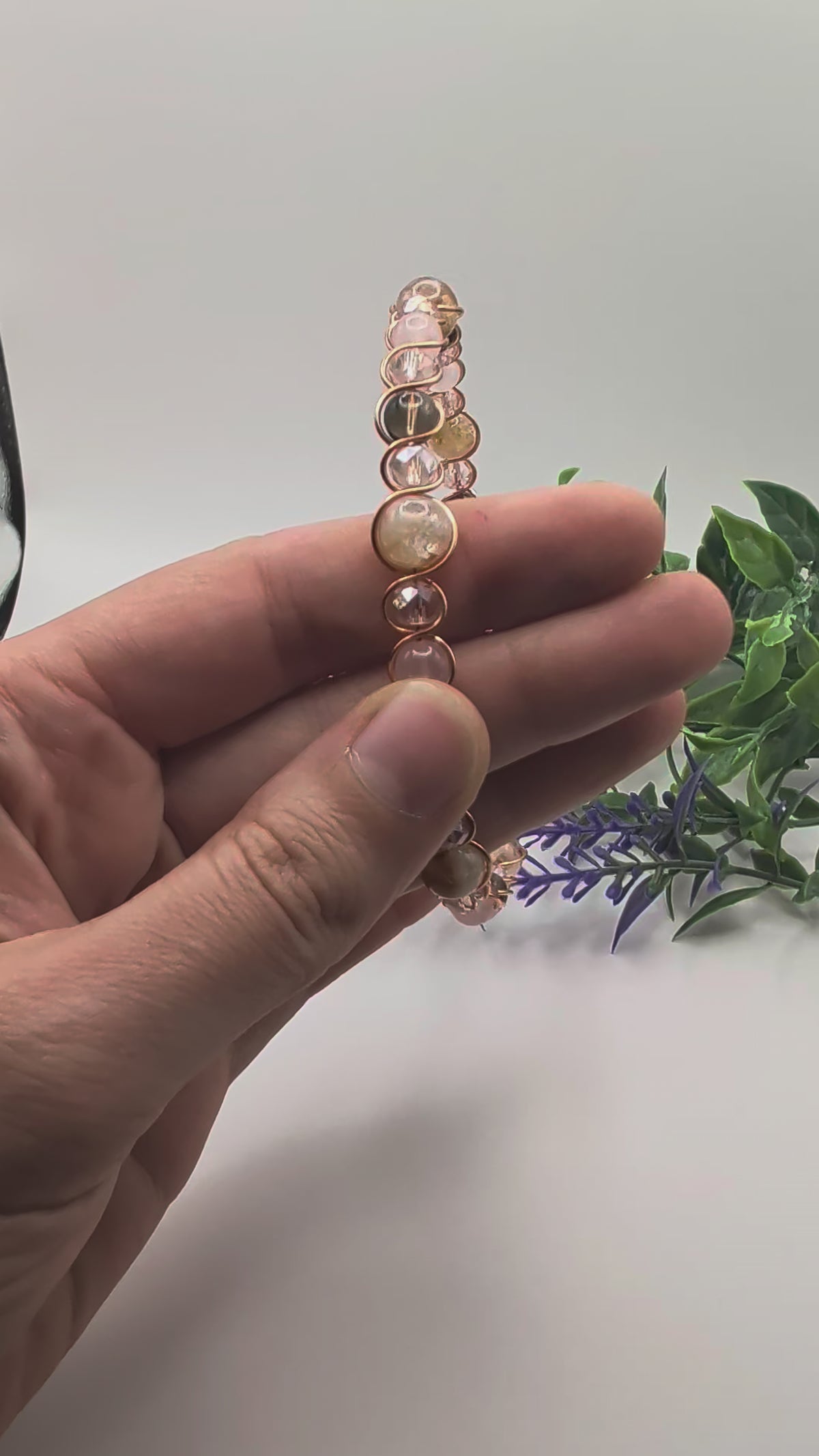 Fire Quartz Bottle Bracelet