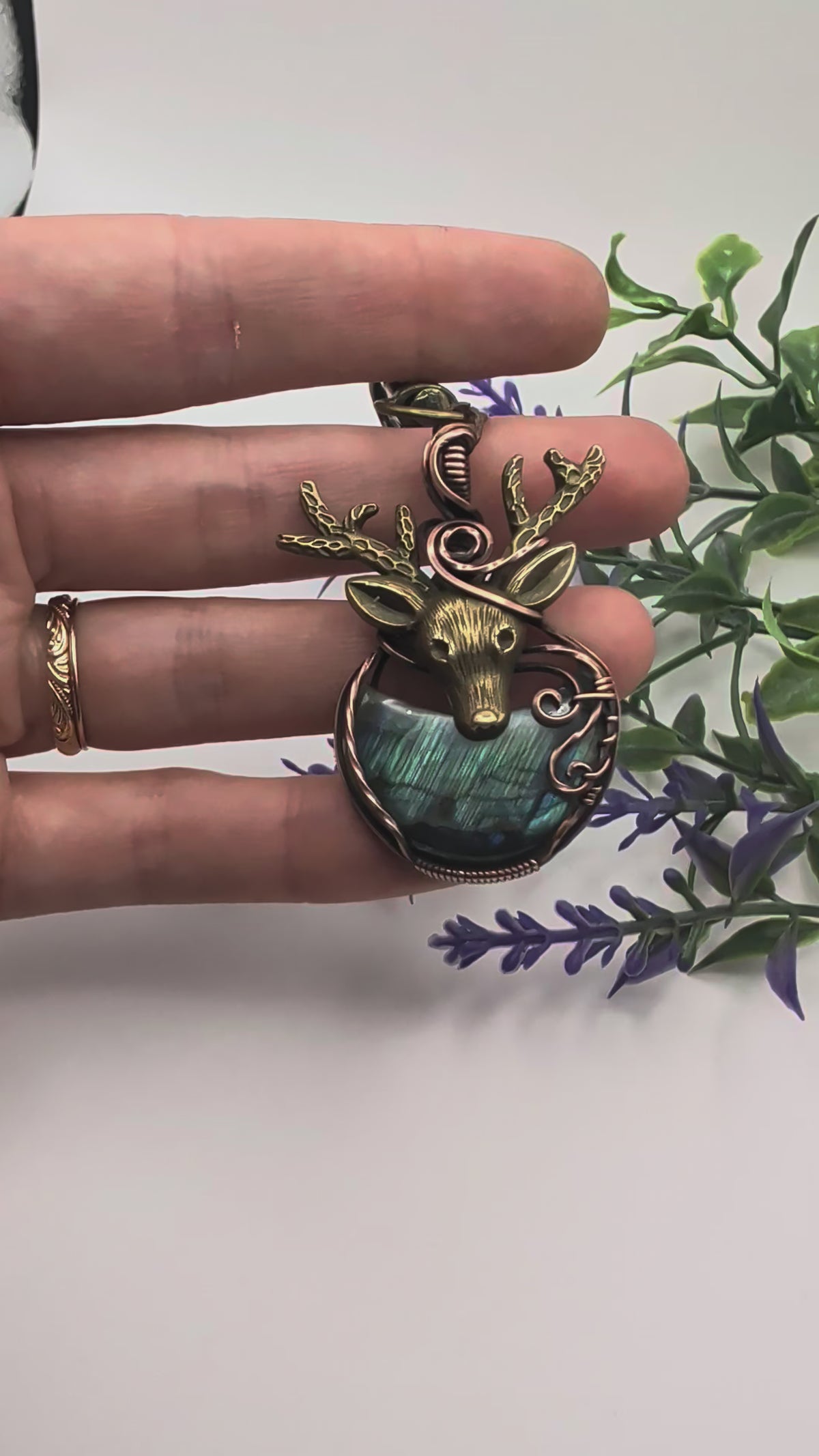 Deer Moon Dangle