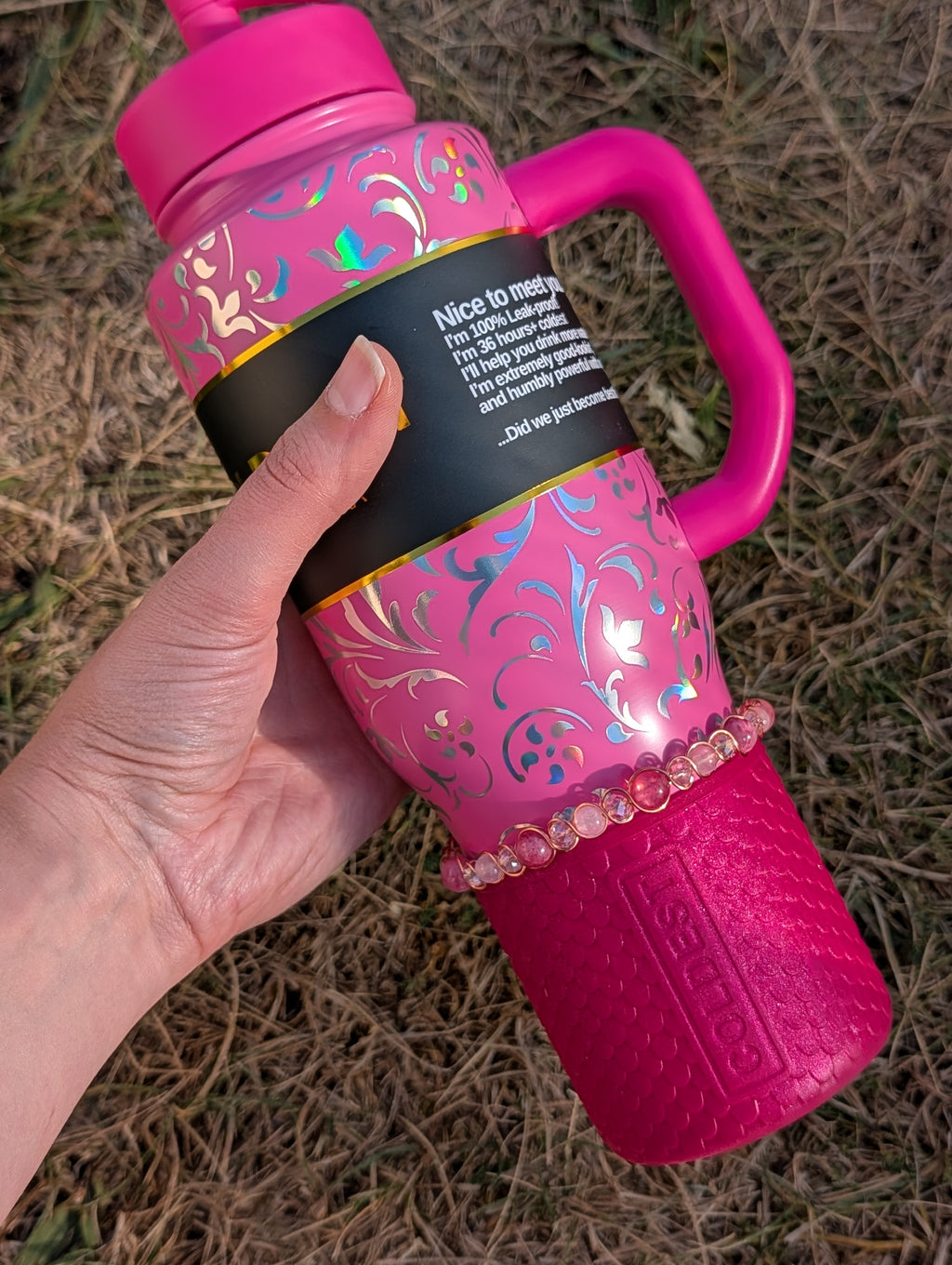 Pink Princess Bottle Bracelet