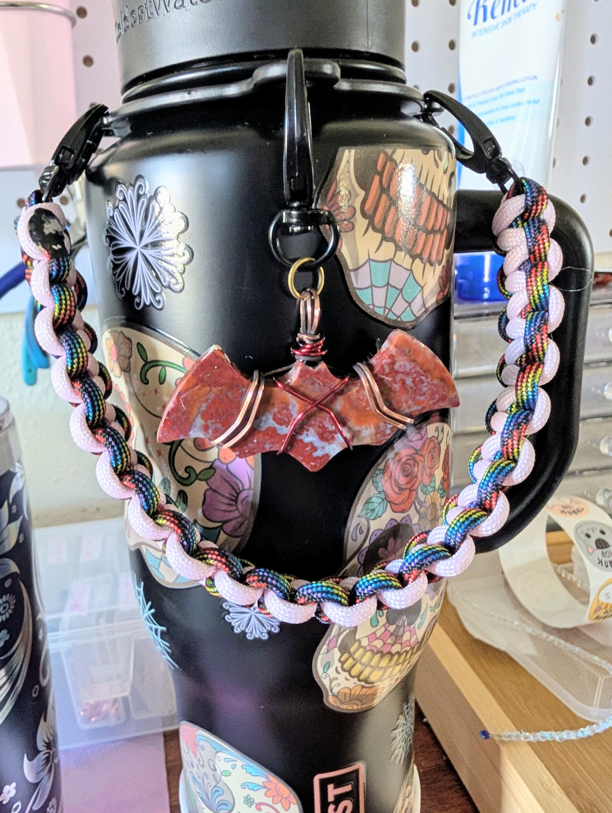 Batty Agate Dangle