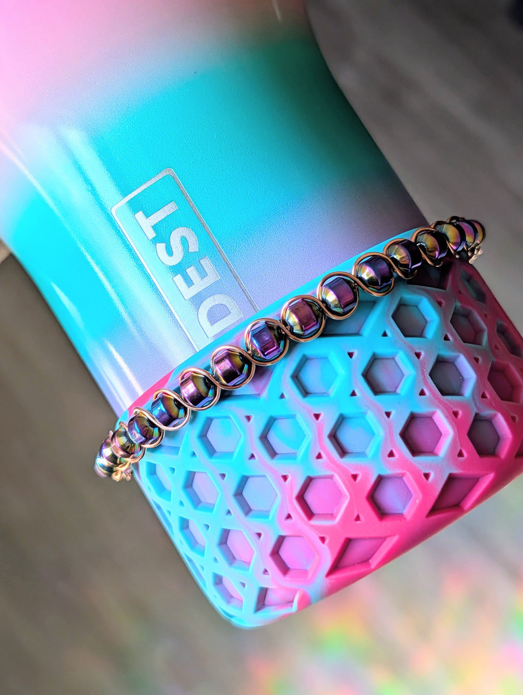 Rainbow Sugar Bottle Bracelet