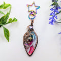 Rainbow starry moss agate dangle