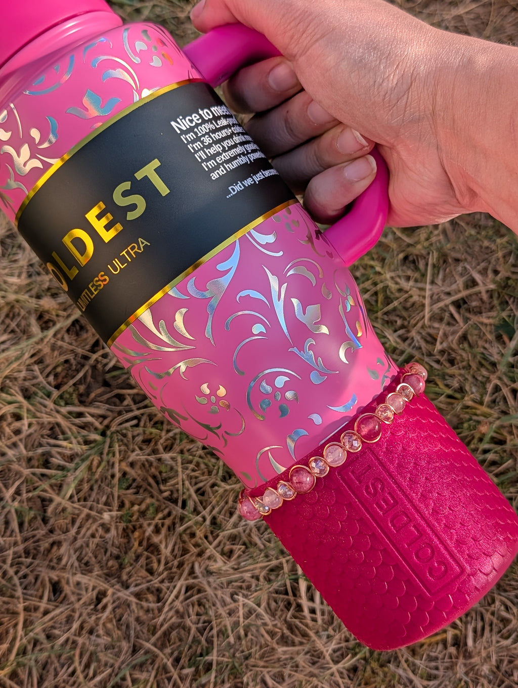 Pink Princess Bottle Bracelet