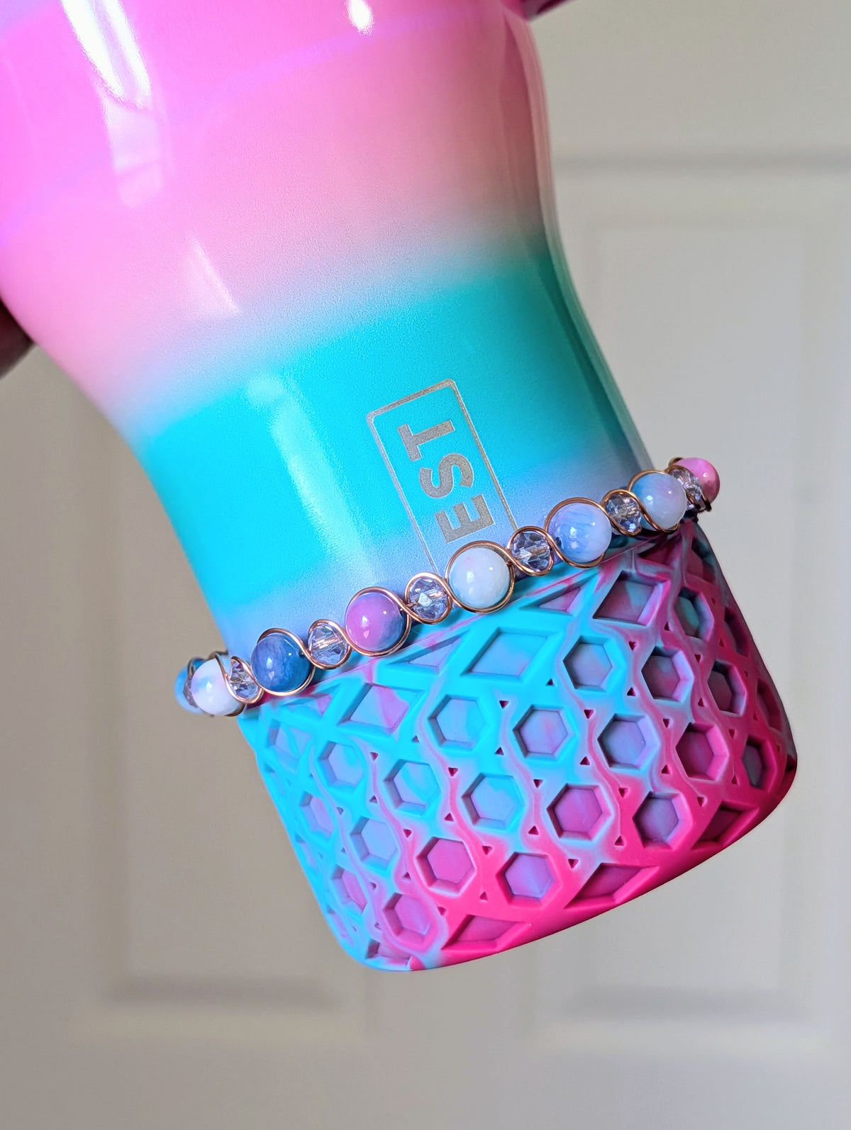 Cotton Candy Bottle Bracelet