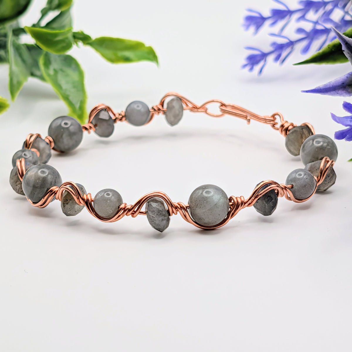 Labradorite arm bracelet