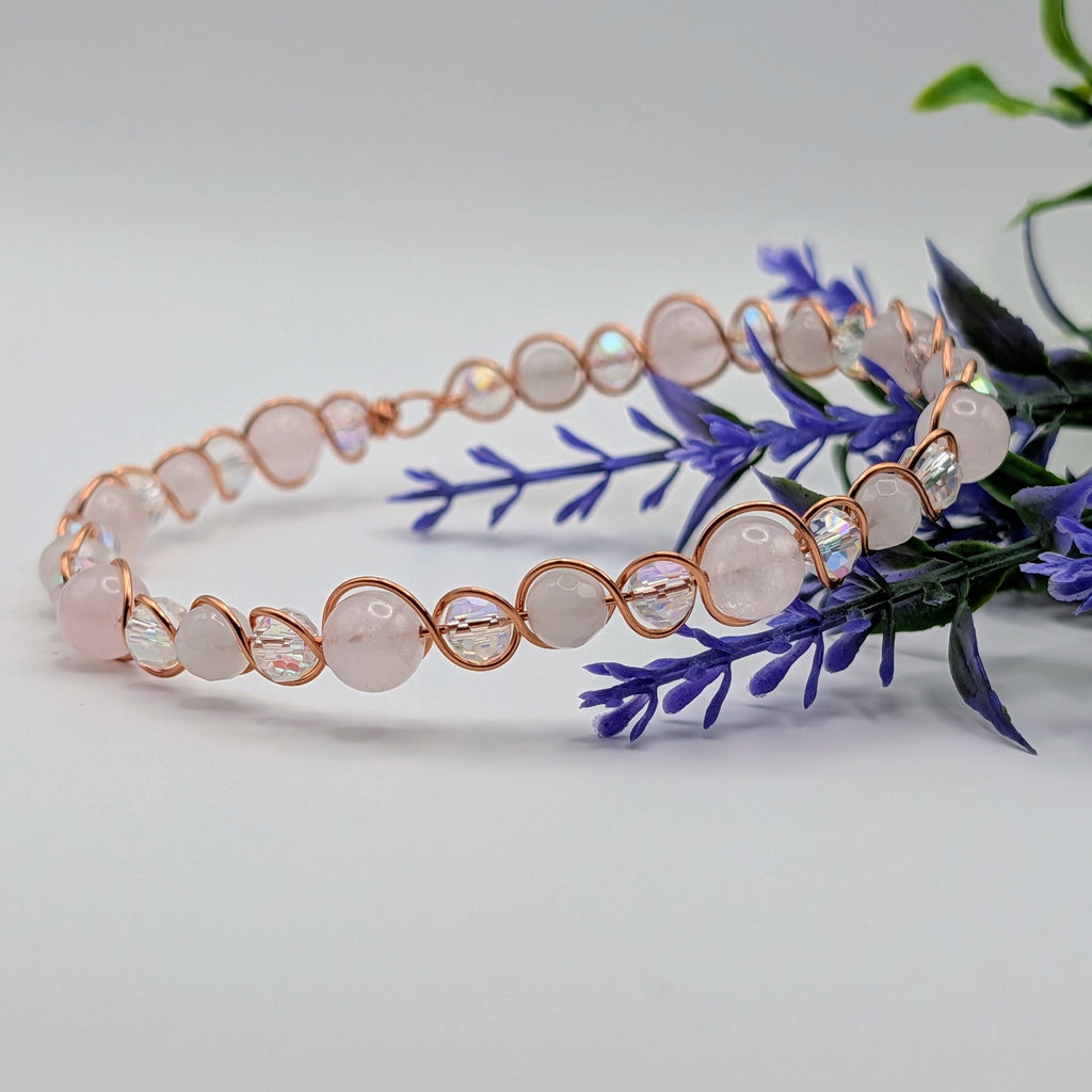 Rose Quartz Bottle Bracelet