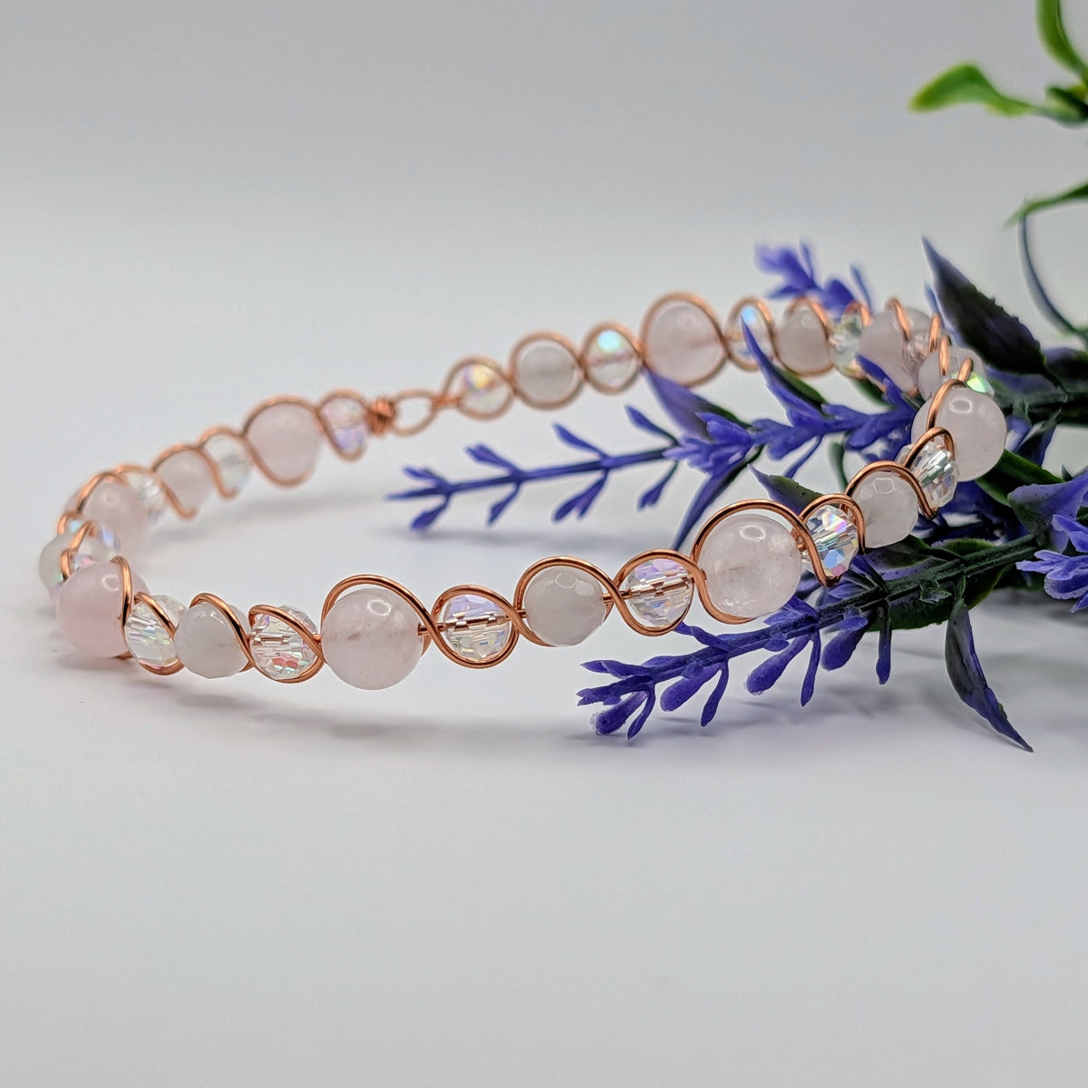 Rose Quartz Bottle Bracelet