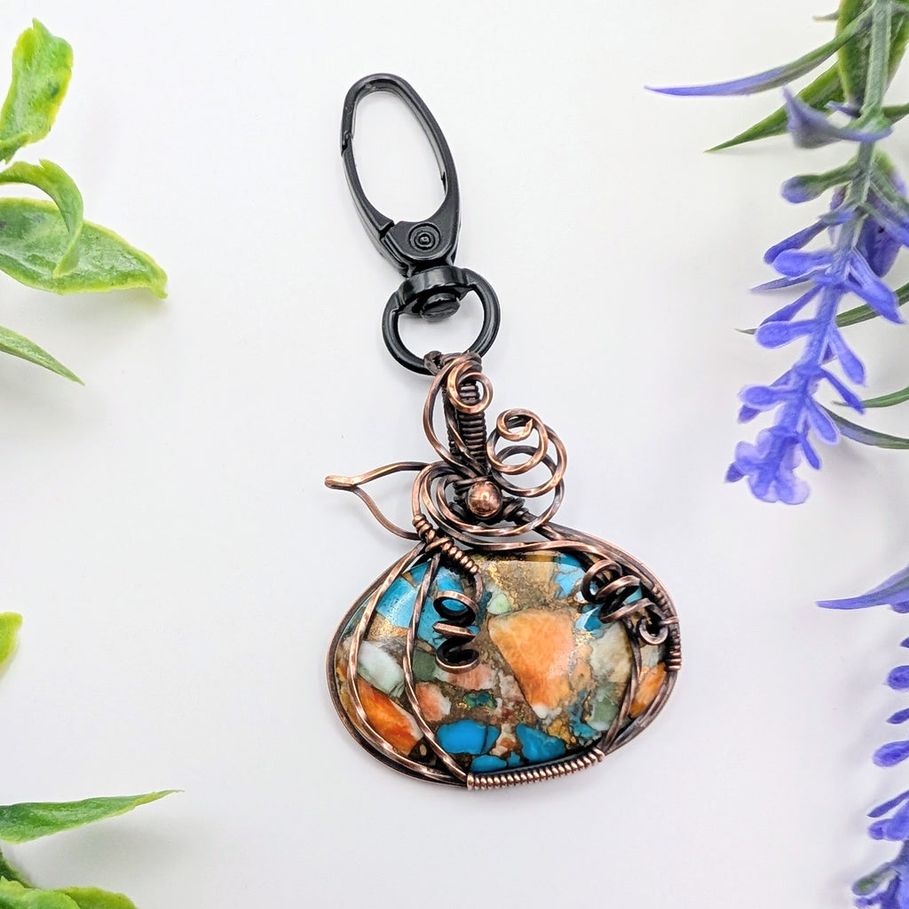 Pumpkin spiny oyster Dangle