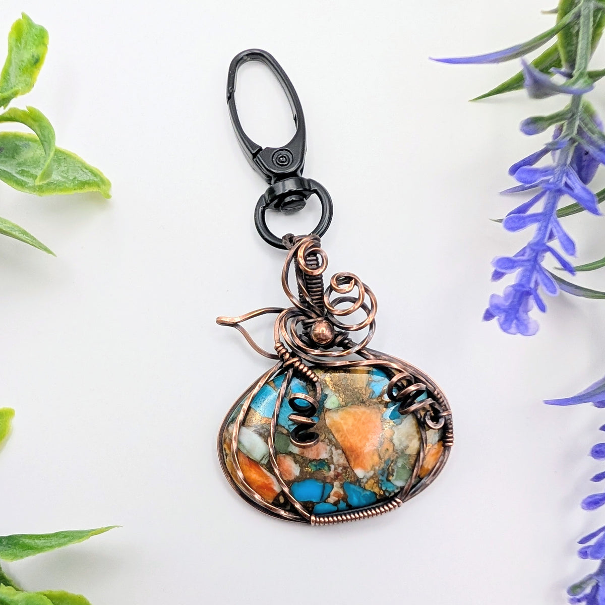 Pumpkin spiny oyster Dangle