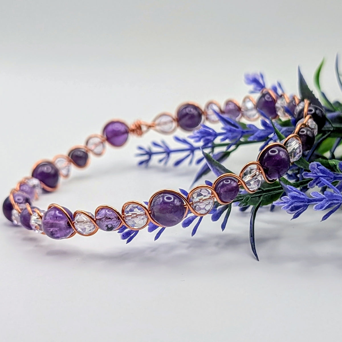 Amethyst Bottle Bracelet