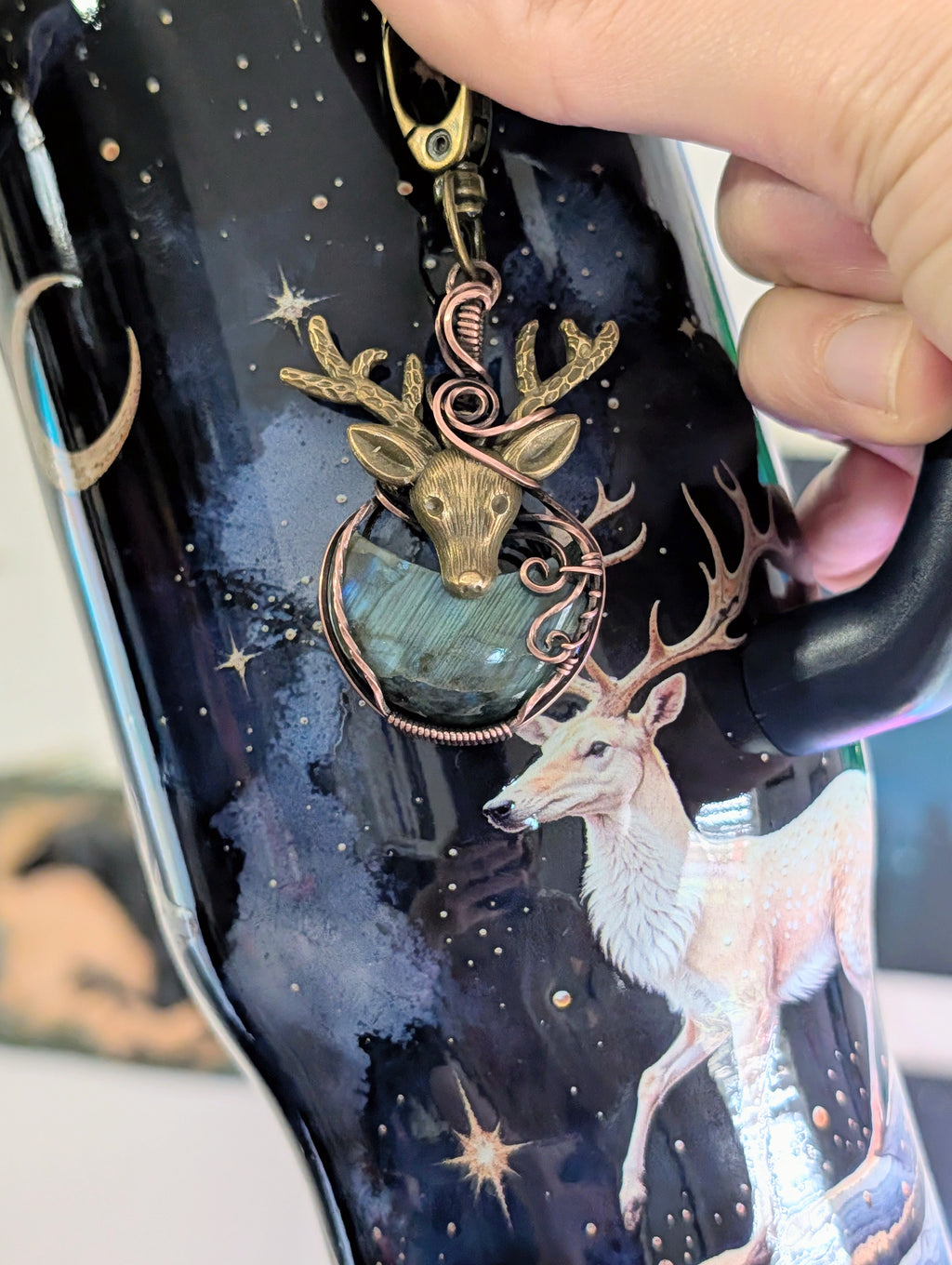 Deer Moon Dangle