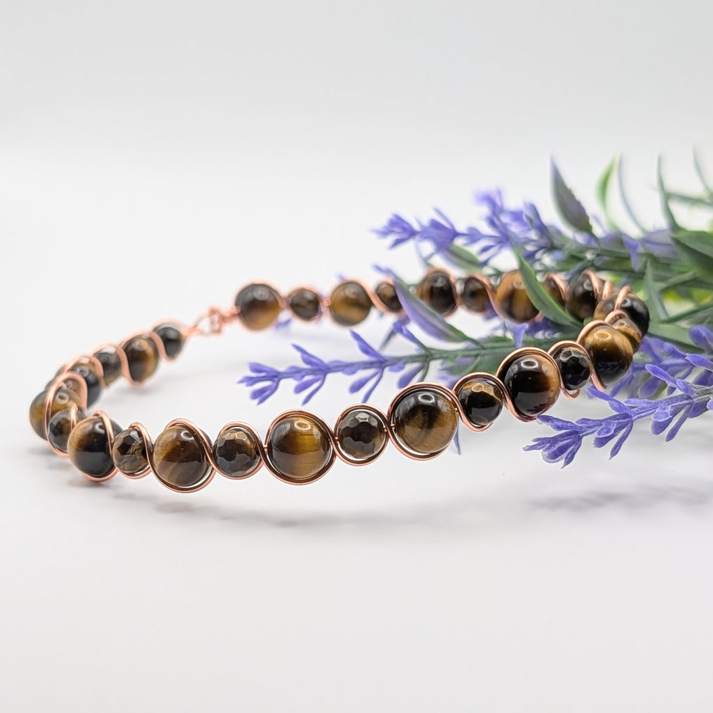Kitty Tigers Eye Bottle Bracelet